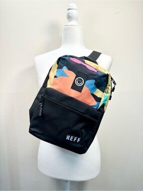 Neff Covershot Sling Bag, Black Neon Camo Backpack Unisex Daypack NWT